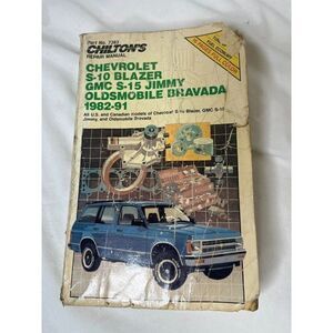 Chilton's Chevrolet S10 Blazer Jimmy Bravada 1982-91 Repair Manual 8139 Wiring